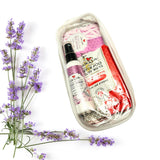 6-piece Purple Fields Clear Bag Gift Set