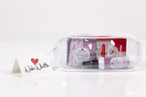 6-piece Purple Fields Clear Bag Gift Set