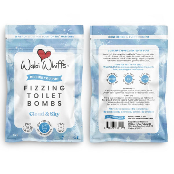 Cloud and Sky Fizzing Toilet Bombs