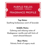 6-piece Purple Fields Clear Bag Gift Set